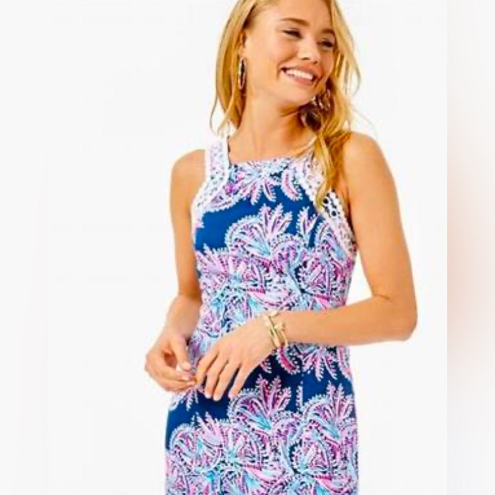 NWT Lilly Pulitzer Makayla shift dress in oyster bay